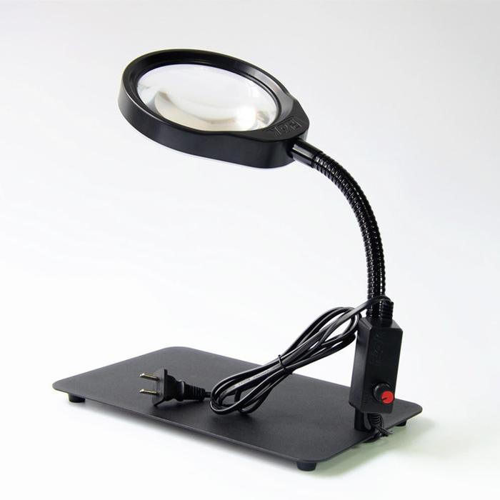 5X LED Light Magnifier Stand Table Magnifier PCB Magnifier Large
