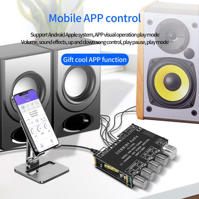 2.1 3 Channel Amplifier Board Bluetooth-compatible 5.1 CS8673E Power