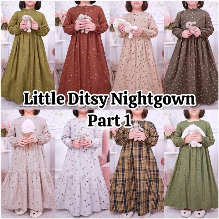 DITSY Little Nightgown Size 1 2 3 4 5 6 7 Little Ditsy Gamis Anak Ditsy