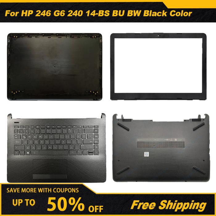 For HP 246 G6 240 14-BS BU BW Laptop Top LCD Back Cover/Front