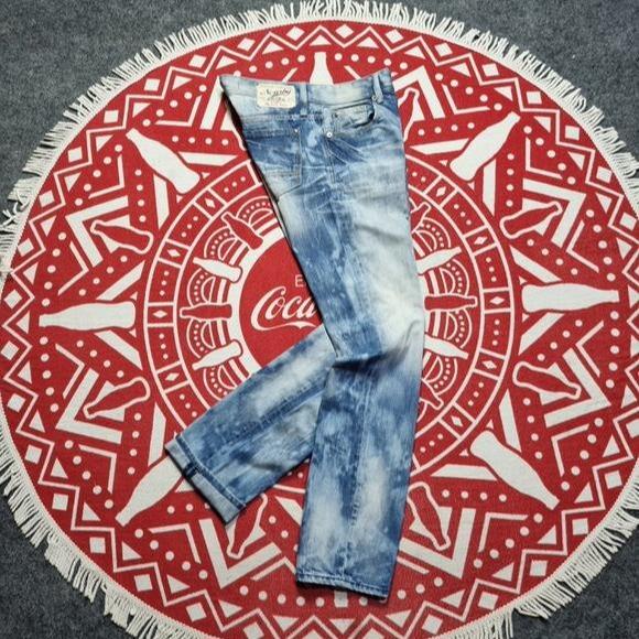 Denim Acid Washed Nearby Tbj Pants celana panjang