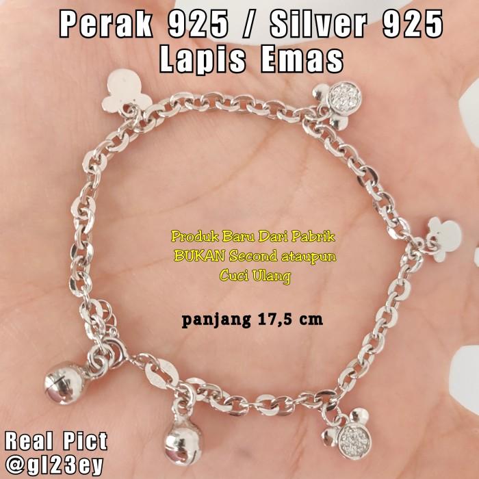 WOW GELANG KAKI BAYI PERAK ASLI 925 LAPIS EMAS GELANG KAKI ANAK