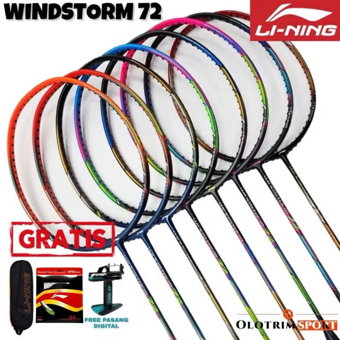 Raket Badminton Lining Windstorm 72 72S S SPEED POWER Original
