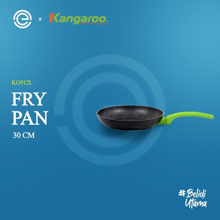 KANGAROO Panci Penggorengan 30 Cm - Hitam