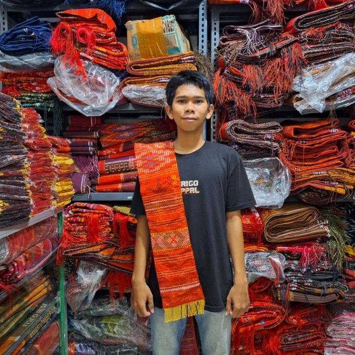 SELENDANG RENDA MAS/ULOS SADUM RUMBAI EMAS MEWAH