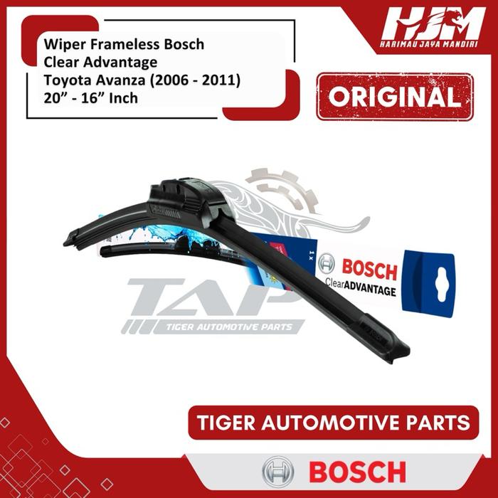Wiper Mobil Frameless Avanza Xenia 2004 - 2011 Bosch Clear Advantage 20" - 16" Original Terlaris