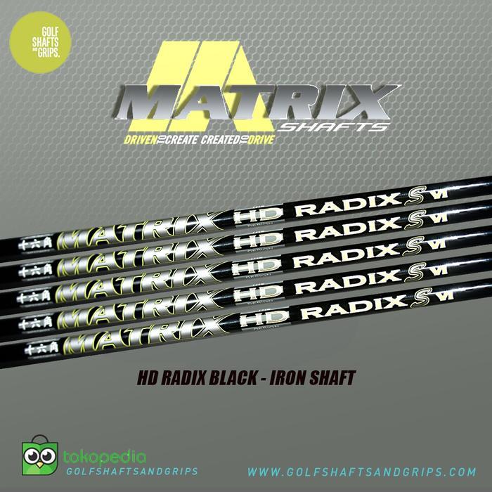 PREMIUM MATRIX HD RADIX S VI Black IRON SHAFT GRAPHITE .370 TIP
