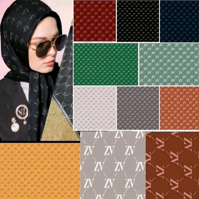 PAKET 4 pcs segi empat ala-ala VZ kw dan MY LADY KW / Voal Jilbab / Kerudung (Random)