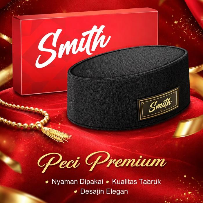 Peci Premium Smith - Merah Edisi Original