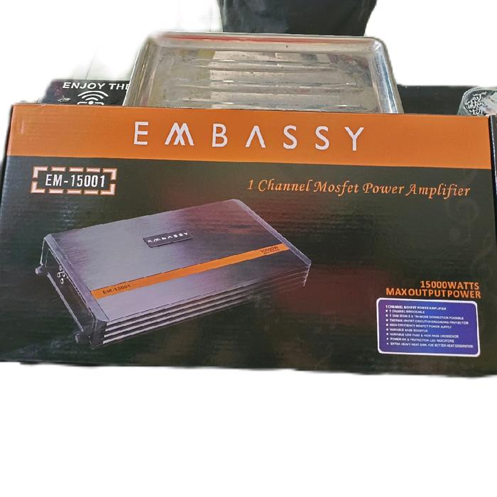 Embassy Power Amplifier Monoblok 1ch EM 1500.1 & Monoblok EM-11000D