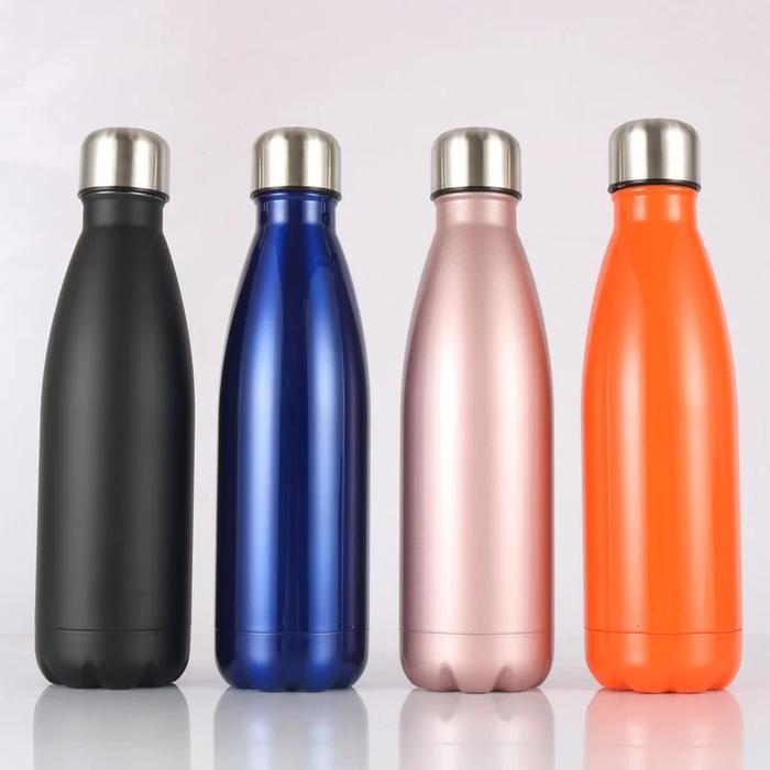Free Custom logo name Double-wall Insulated Vacuum Flask Stainless