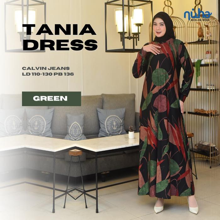 TANIA DRESS Calvin jeans premium by Aisma gamis Calvin jeans Wanita