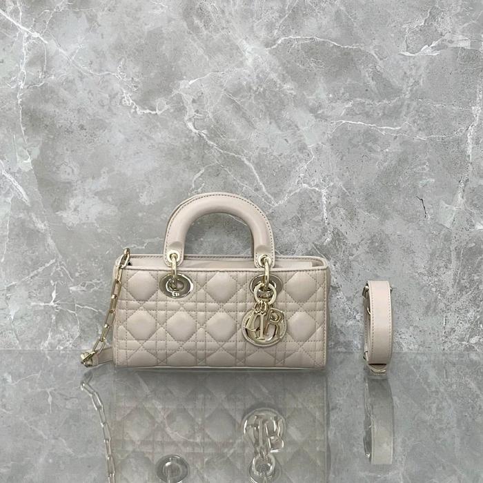 Dior Small Lady D-Joy Powder Beige Lghw