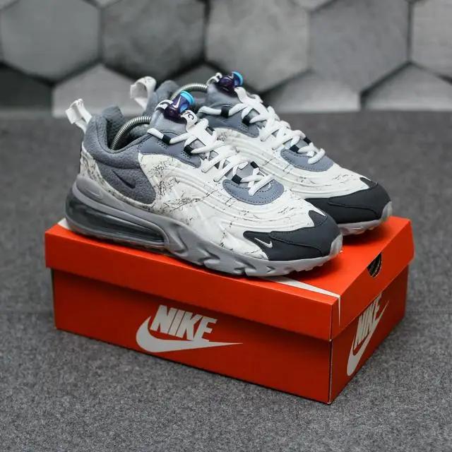 Sepatu Nike Air Max 270 React x Travis Scott Orιgιnal - Kasual Pria -Cod Sneakers