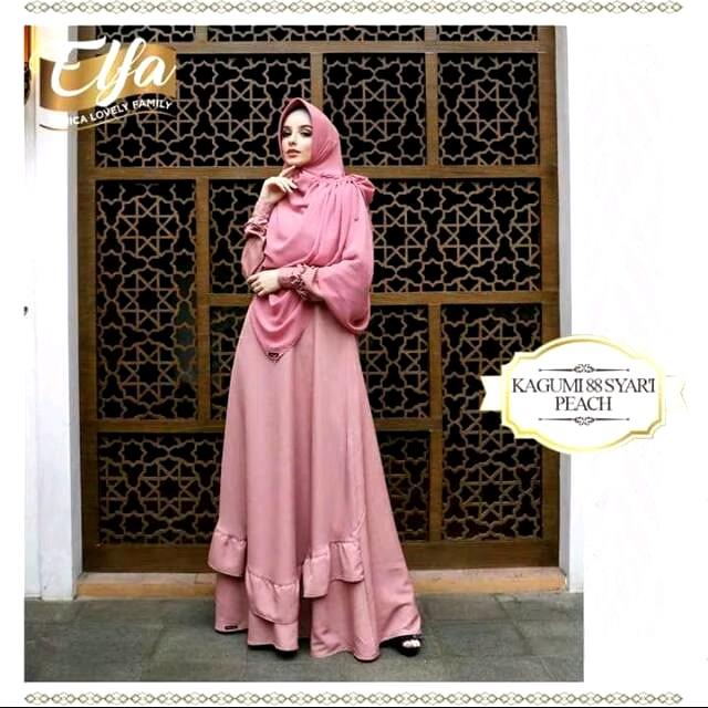 Gamis Ethica Kagumi 88 Peach/Kagumi 88 Peach Ethica/Ethica Gamis Kagumi/Gamis Wanita