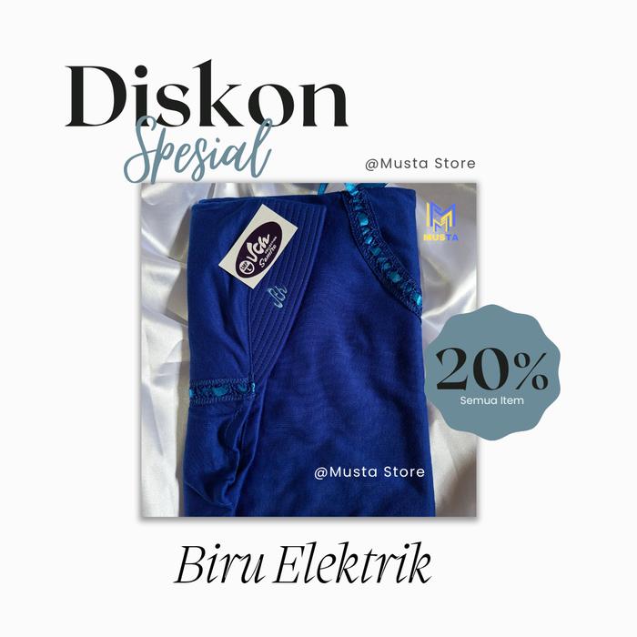 Kerudung Sekolah Warna Biru Elektrik UKURAN TK/SD/SMP dan SMA KONVEKSI TERMURAH!! Jilbab Instan Bire