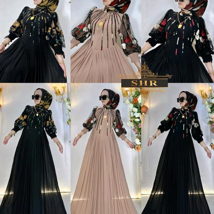 NEW!!!READY MAXI DRESS LANGSING LOLY PREMIUM 100%ORI SHR