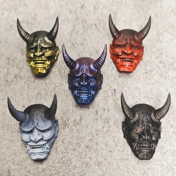 1/12 Scale Collectibles Figure Prajna Ghost Samurai Mask Head Sculpture Batman Helmet 12inch Action