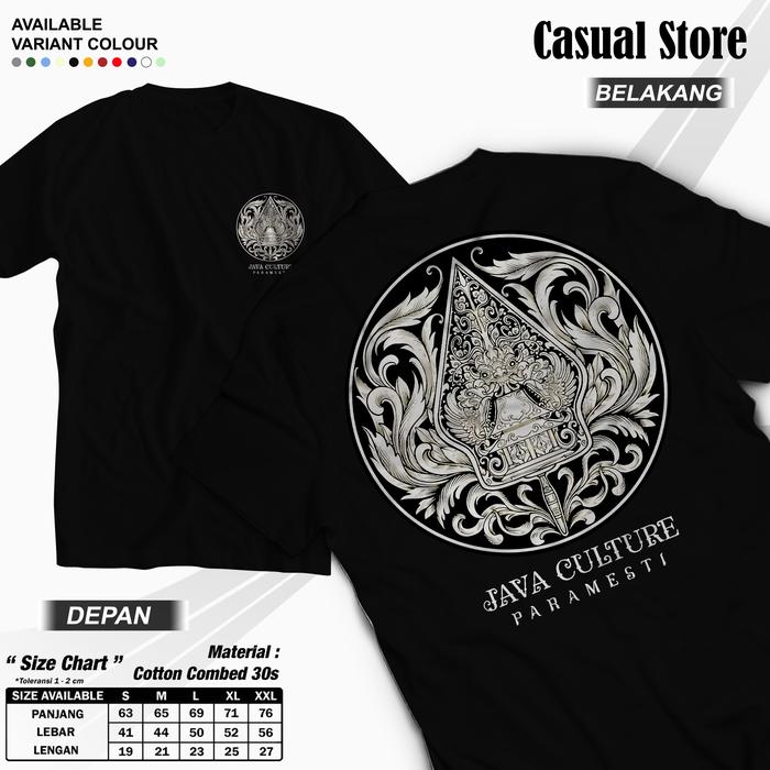 Store Casual  Kaos jawa Java Culture cotton combed