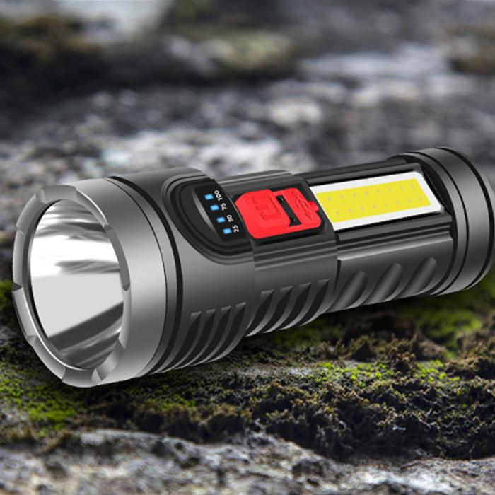 350LM Mini Flashlight LED Bulbs Waterproof COB Flashlight with 4