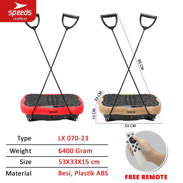 promo - speeds papan relaksasi getar papan fitness rumahan body slimmer 070-23