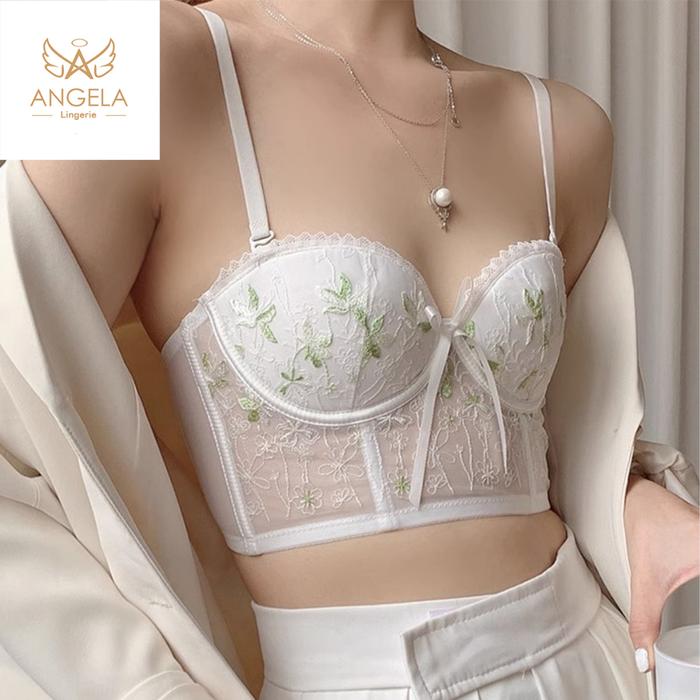 ANGELA PREMIUM JAPAN Bra BH Push Up Set Kawat Celana Dalam Wanita Bikini Sport Beha Lingerie Korea F