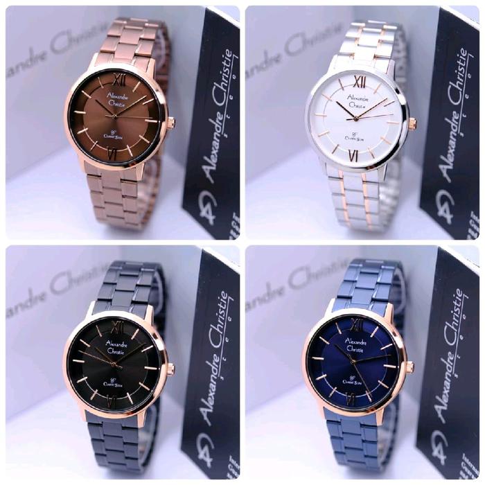 jam tangan pria alexandre christie ac8689 / ac 8689 slim tipis original / free batrai