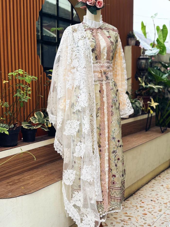 KAYANA DRESS OUTFIT KONDANGAN WISUDA GAUN BRUKAT OUTFIT MEWAH SIMPLE ELEGANT