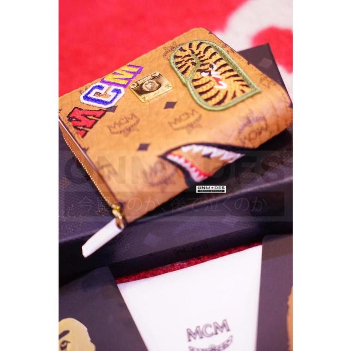 BAPE MCM SHARK ZIP WALLET AUTHENTIC VERY RARE ITEM