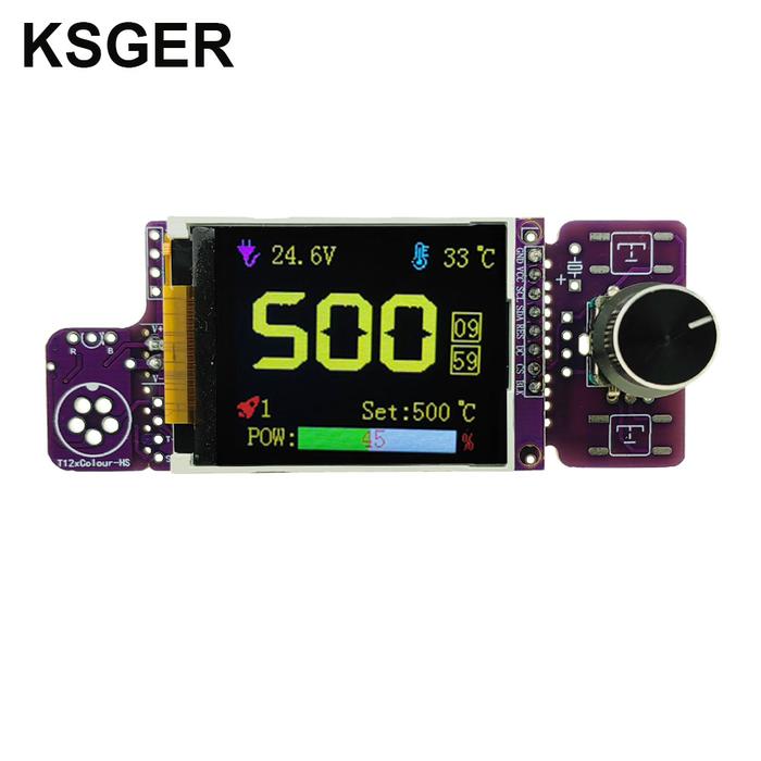 KSGER T12 V2.3 Controller DIY Kits STC Chip Soldering Station Iron