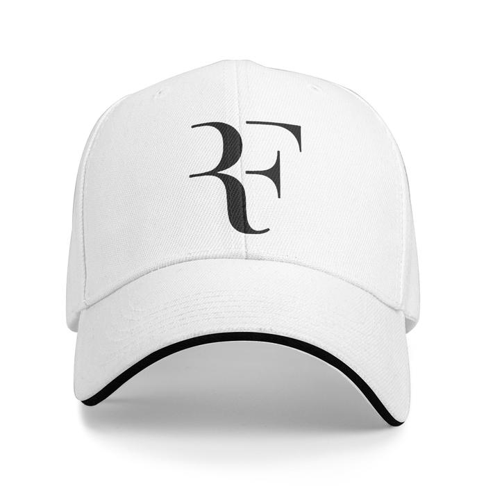 RF Roger Federer Patch Tennis  Unisex Baseball Cap Casual Outdoor Baseball Caps  2024 Sunscreen Hats