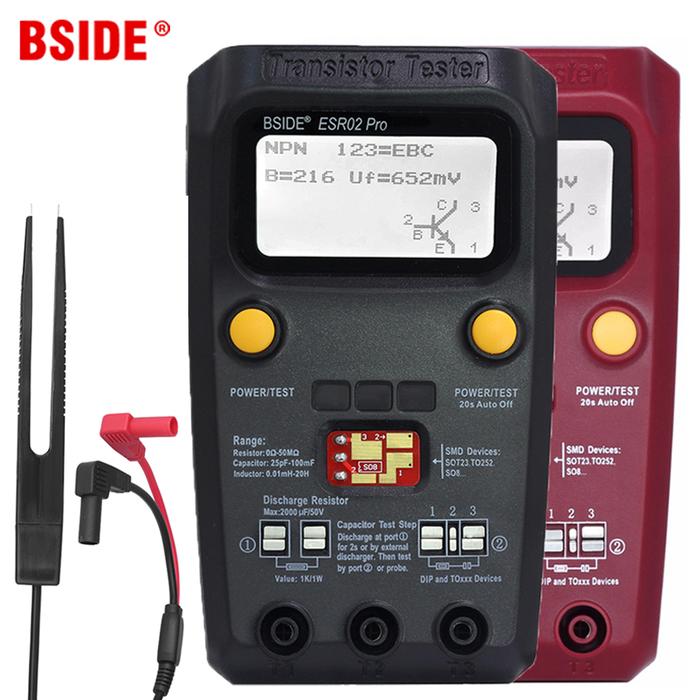 BSIDE ESR02 Pro Multi-purpose Transistor Tester Diode Triode
