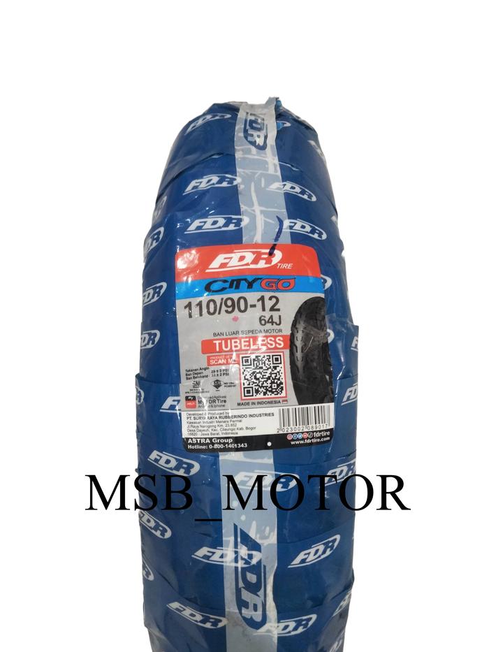 Ban FDR Citygo 110/90-12 / Ban FDR Ring 12 TUBELESS