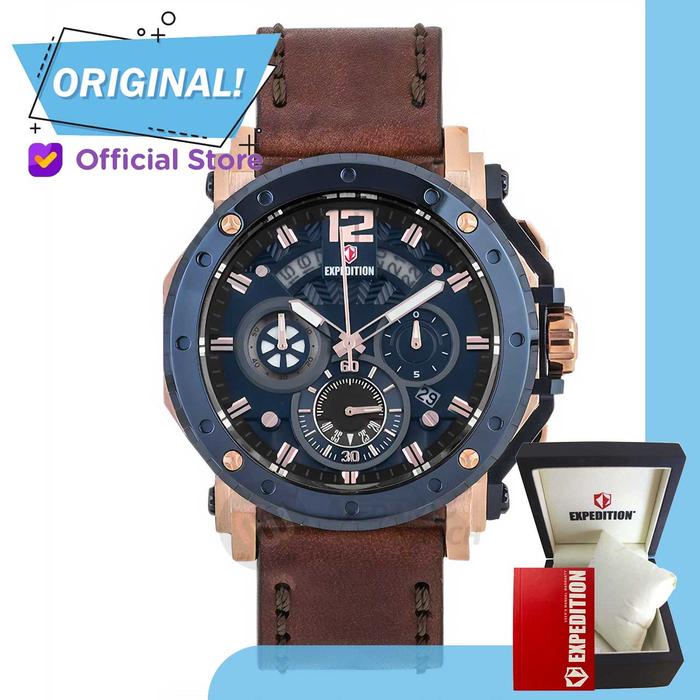Jam Tangan Pria Analog Expedition 6402MC E6402 E 6402 MC 6402 MCLURBU Original Garansi Resmi