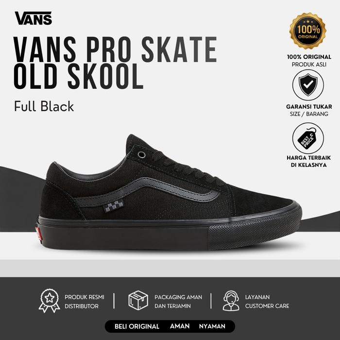 Vans Lifestyle Shoes Pro Skate Old Skool Full Black Unisex VN0A5FCBBKA - 100% ORIGINAL