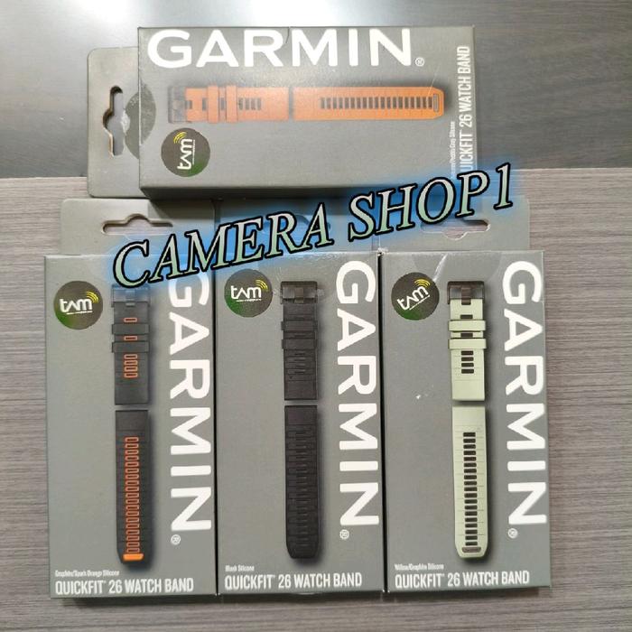 GARMIN QUICKFIT 26MM WATCH BAND SILICONE ORIGINAL , QUICK FIT 26 MM