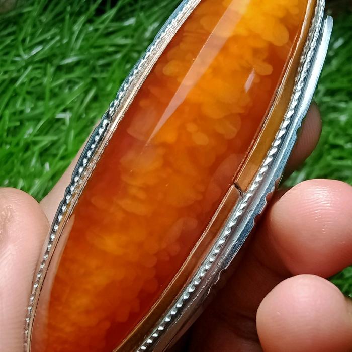 batu akik pria pandan merah rudal