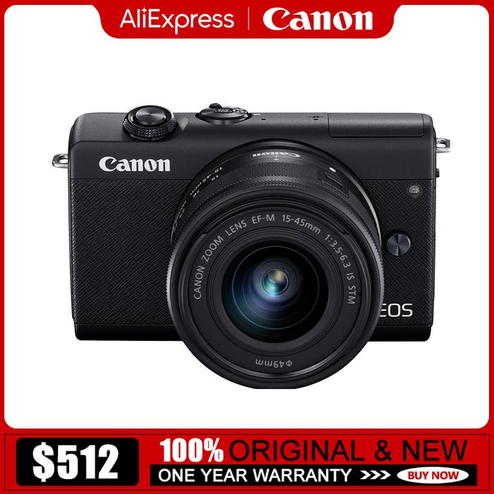 Canon EOS M200 Kamera Mirrorless APS-C 24.1MP - Hitam/Putih