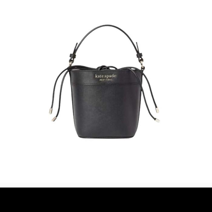 Kate Spade Tas Wanita Branded KS Cameron Small Bucket Bag Hitam dengan Desain Elegan dan Fungsional