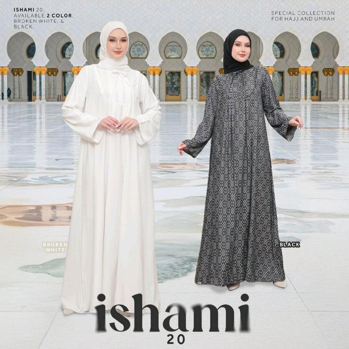 Ishami 20 by Ethica/Gamis Putih/Gamis Hitam/Gamis Ethica