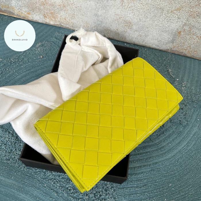 BOTTEGA FLAP LONG WALLET KIWI
