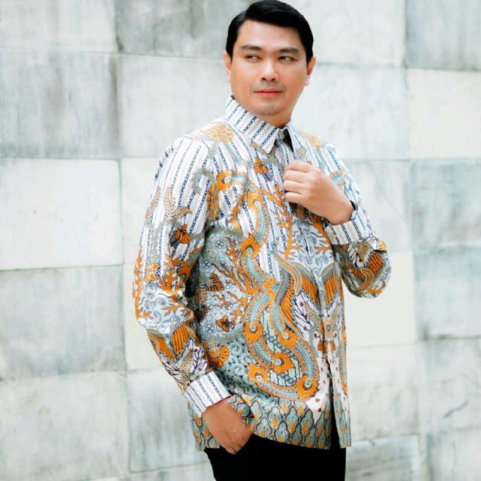 Batik Eyang Putri-Kemeja Katun Lengan Panjang
