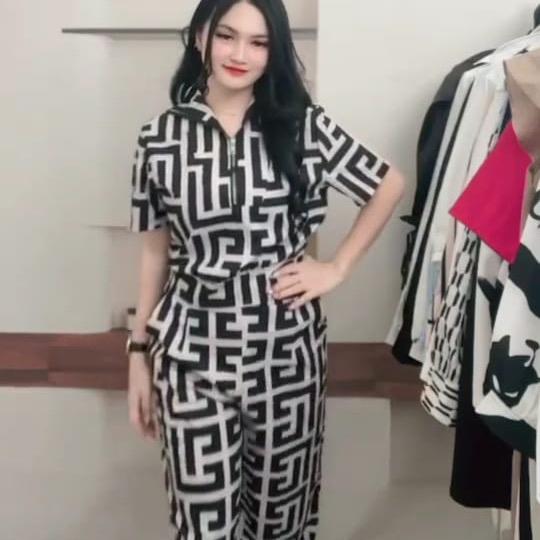 Baju Stelan Celana Wanita Casual Cantik LD 105 - Pilihan Modis untuk Santai dan Formal - Dewasa, Mot