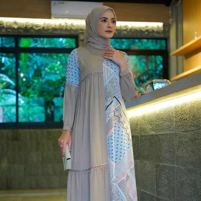 ALISHA DRESS by JAVINA OFFICIAL / GAMIS ALISHA MIX PAYET ORIGINAL JAVINA  /  ALISHA BEAD DRESS JAVIN