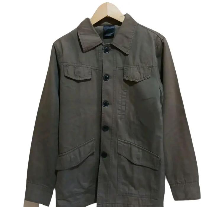 Number Nine Japanese Brand Chore Jacket Original Pria Jaket Outer