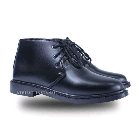 Sepatu PDH TNI Polri - Sepatu Formal Hitam untuk TNI dan Polri - Atribut Instansi