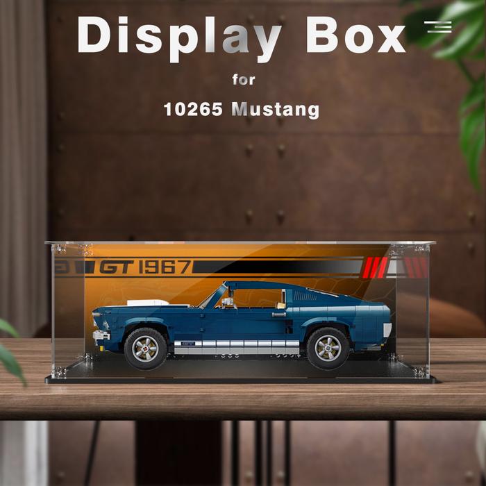 Acrylic Display Box for Lego 10265 Mustang Dustproof Clear Display