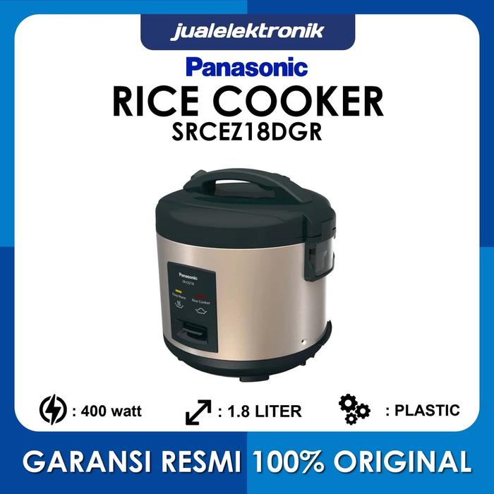 Panasonic SRCEZ18DGR– Magic Com 1.8 Liter Deep Green