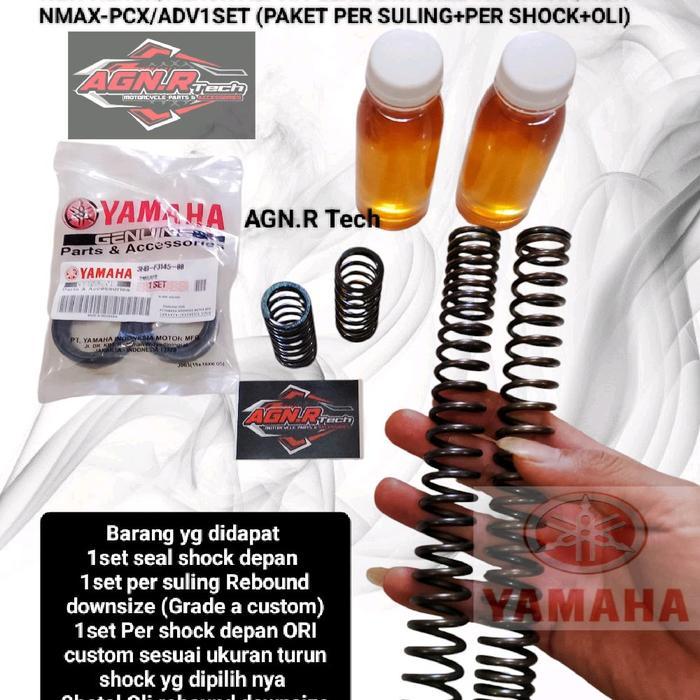 Lowering Kit Downsize Nmax-Pcx-Adv-Aerox Old-New Aerox-Aerox Alpha-Aerox Turbo-Penurun Shock Depan (