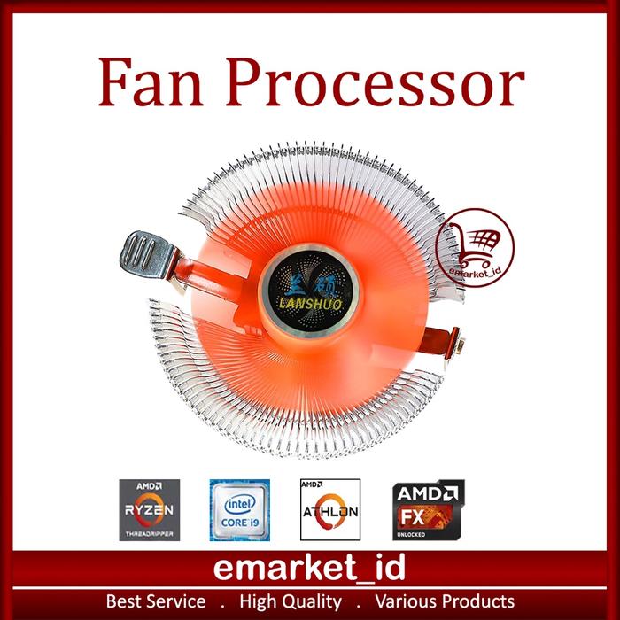 Fan Processor / Kipas Cooling Combo CPU Heatsink Air Tower Support Intel AMD